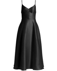 Alberta Ferretti - Spaghetti-Strap Midi Dress - Lyst
