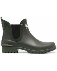 Barbour - Logo-patch Ankle Boots - Lyst