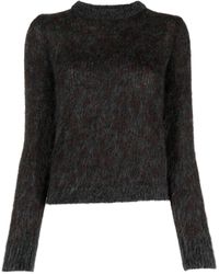 P.A.R.O.S.H. - Fleece-Sweatshirt mit Rundhalsausschnitt - Lyst