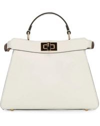Fendi - Small Peekaboo Iseeu Leather Tote Bag - Lyst