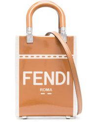 Fendi - Sunshine Mini Patent Tote - Lyst