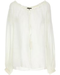 Tom Ford - Silk Blouse Camicie Bianco-Donna - Lyst