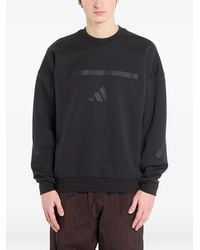 adidas - Logo-Print Crew-Neck Sweater - Lyst