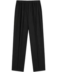 Semicouture - Alfie Elasticated Pressed-Crease Trousers - Lyst
