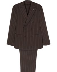 Luigi Bianchi - Pinstriped Double-breasted Suit - Lyst