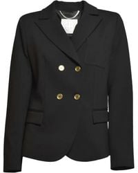 True Royal - Double-Breasted Pocket Blazer - Lyst