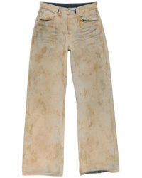 Acne Studios - Patch Denim Wide-Leg Jeans - Lyst