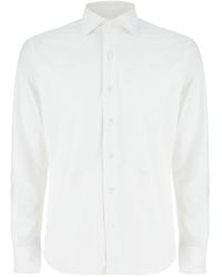 Alessandro Gherardi - Spread-Collar Long-Sleeve Shirt - Lyst