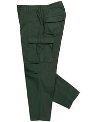 WTAPS Two Tuck Wide Trousers in Green for Men | Lyst