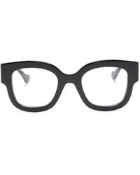 Gucci - Double G Round-Frame Glasses - Lyst