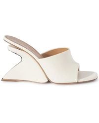 Off-White c/o Virgil Abloh - Jug Wedge-heel Leather Mules - Lyst