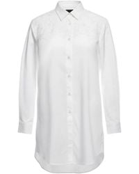 Comme des Garçons - Lace-Yoke Long-Line Shirt - Lyst