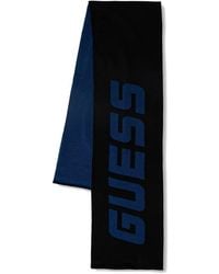 Guess - Logo-Intarsia Knitted Scarf - Lyst
