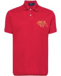 Polo Ralph Lauren - Poloshirt mit Logo-Stickerei - Lyst