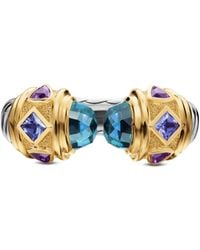 David Yurman - Anillo Renaissance en oro amarillo de 14 ct y plata de ley con gemas - Lyst