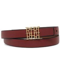Pedro Del Hierro Madrid - Logo-Plaque Leather Belt - Lyst