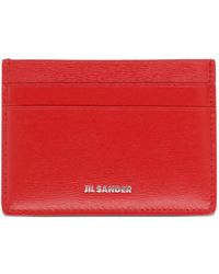 Jil Sander - Logo-Stamp Cardholder - Lyst