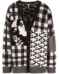 Loewe - X Cosima Von Bonin Intarsia-Knit Cardigan - Lyst