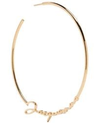 Jacquemus - Logo-Lettering Hoop Earrings - Lyst