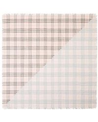 Burberry - Sciarpa A Quadri Con Frange - Lyst