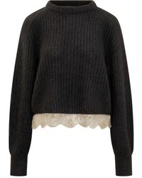 Fabiana Filippi - Lace Sweater - Lyst