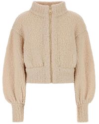 Zimmermann - Hypnotic Bouclé Zip-Front Bomber Jacket - Lyst