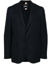 BOSS - Blazer Con Motivo Pied-De-Poule - Lyst