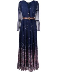 MICHAEL Michael Kors Jurk Met Bloemenprint - Blauw