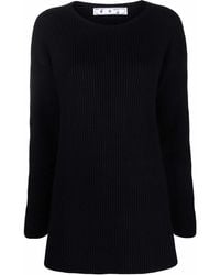 Off-White c/o Virgil Abloh - Ribbed-Knit Wool Jumper - Lyst