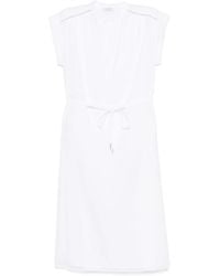 Peserico - Robe En Coton À Coupe Mi-Longue - Lyst