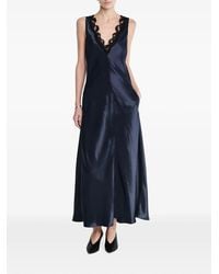 Maria McManus - Lace-Trim V-Neck Maxi Dress - Lyst