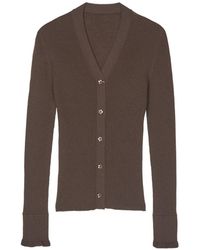 Cecilie Bahnsen - Cbfolke Flower-Button Ribbed Cardigan - Lyst