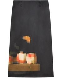 Dries Van Noten - Long Printed Skirt - Lyst