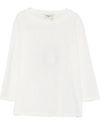 Weekend by Maxmara - Boat-Neck Three-Quarter-Sleeve Top - Lyst