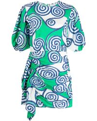 RHODE - Pia Graphic-print Mini Dress - Lyst