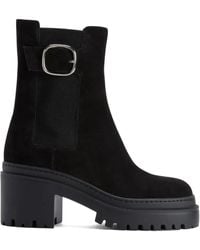 Giuseppe Zanotti - Platform Suede Chelsea Boots - Lyst
