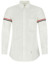 Thom Browne - Grosgrain Armband Oxford Camisa - Lyst