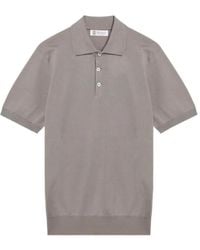 Brunello Cucinelli - Lightweight Knit Polo - Lyst