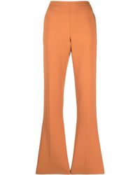 forte_forte - Stretch Cady Crepe Low Waist Pants Clothing - Lyst