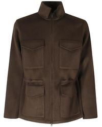 Aspesi - Four-Pocket High-Neck Jacket - Lyst