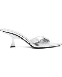 The Attico - Sandalen Im Metallic-Look 70Mm - Lyst