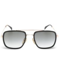 David Beckham - Double-Bridge Square-Frame Sunglasses - Lyst