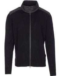 Belstaff - High-neck Patched-logo Cardigan - Lyst