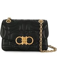 Ferragamo - Embossed Gancini Shoulder Bag - Lyst