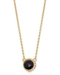 Astley Clarke - Collana Gold Luna con pendente gemma - Lyst