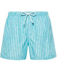 Fedeli - Madeira Stripe-pattern Swim Shorts - Lyst