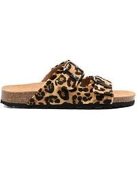 MC2 Saint Barth - Leopard-Print Sandals - Lyst