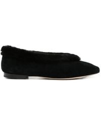 Jimmy Choo - Margot Shearling Ballet Flats - Lyst