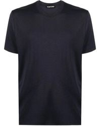 Tom Ford - T-Shirt Van Lyocellblend Met Gemêleerd Effect - Lyst