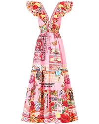 CAMILLA - Tiered Neck Frill Dress - Lyst
